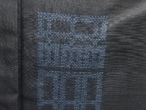 アンティーク 幾何学模様織り出し本場泥大島紬着物(5マルキ)